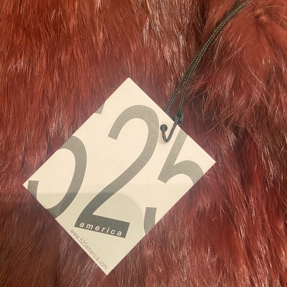 525 America, New with tags, rabbit fur vest, size XS - Picture 4 of 5